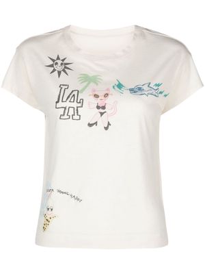 Zadig&Voltaire Charlotte graphic-print T-shirt - Neutrals