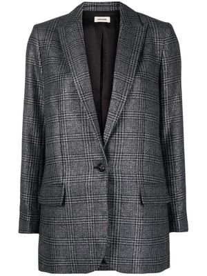 Zadig&Voltaire check-pattern blazer - Grey
