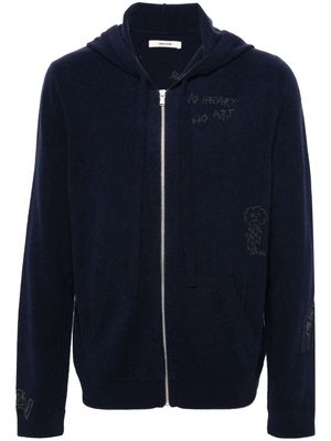 Zadig&Voltaire Clash hooded cardigan - Blue