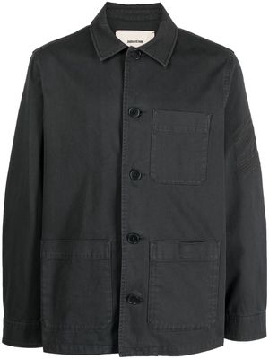 Zadig&Voltaire classic-collar shirt jacket - Grey