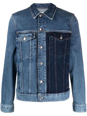 Zadig&Voltaire colour-block stretch-cotton denim jacket - Blue