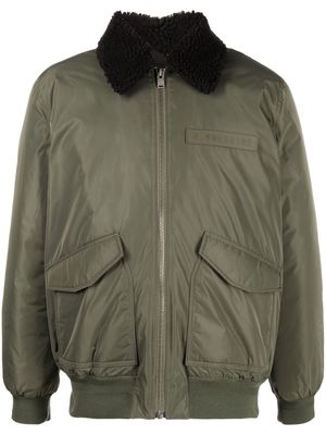 Zadig&Voltaire contrast-collar bomber jacket - Green
