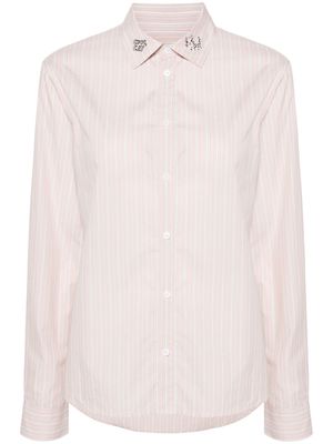 Zadig&Voltaire Cool Cat striped cotton shirt - Pink