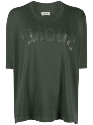 Zadig&Voltaire crystal-embellished T-shirt - Green