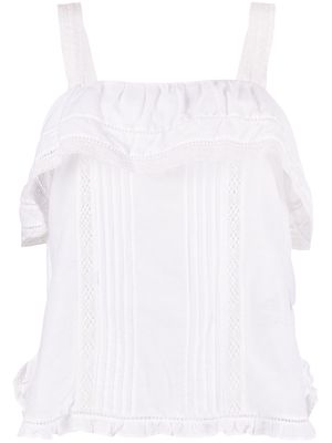 Zadig&Voltaire Cya ruffle-detailed top - White