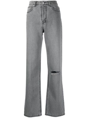 Zadig&Voltaire distressed straight-leg jeans - Grey
