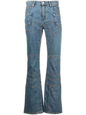 Zadig&Voltaire Elvira mid-rise flared jeans - Blue