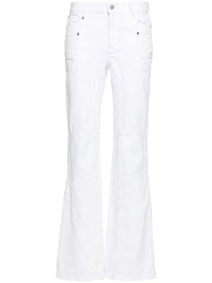 Zadig&Voltaire Elvira mid-rise flared jeans - White