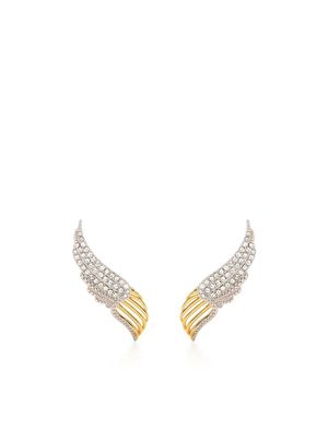 Zadig&Voltaire embellished wing earrings - Silver