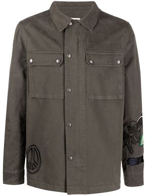 Zadig&Voltaire embroidered shirt jacket - Green
