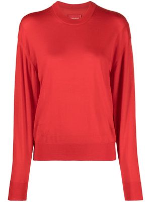 Zadig&Voltaire Emma cut-out-sleeves wool jumper - Red