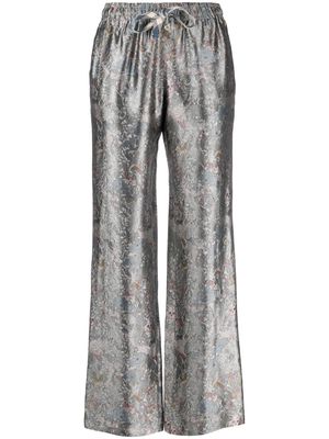 Zadig&Voltaire floral jacquard trousers - Grey