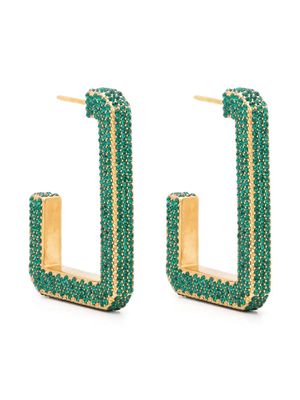 Zadig&Voltaire glass crystal-embellished Cecilia earrings - Gold