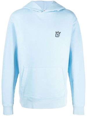Zadig&Voltaire graphic-print cotton hoodie - Blue