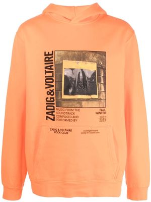 Zadig&Voltaire graphic-print hoodie - Orange
