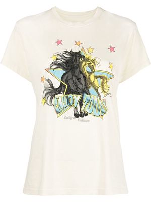 Zadig&Voltaire graphic-print short-sleeved T-shirt - Yellow