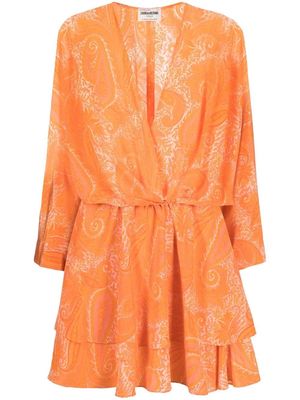 Zadig&Voltaire Hailey paisley-print dress - Orange