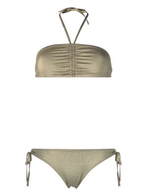 Zadig&Voltaire halterneck metallic bikini - Gold