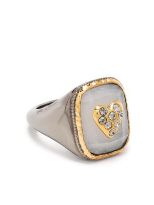 Zadig&Voltaire Heart signet ring - Silver