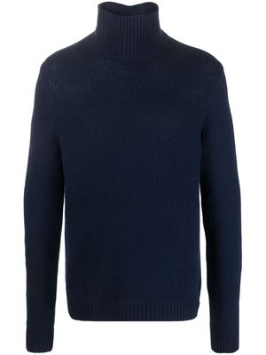 Zadig&Voltaire high neck cotton jumper - Blue