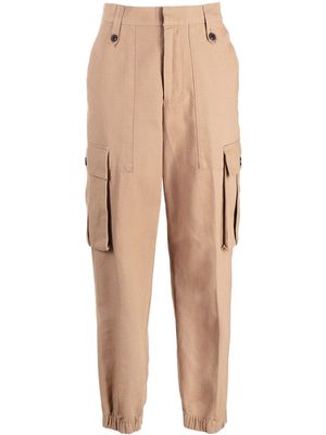 Zadig&Voltaire high-waisted cargo trousers - Neutrals