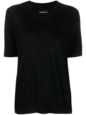 Zadig&Voltaire Ida recycled cashmere T-shirt - Black