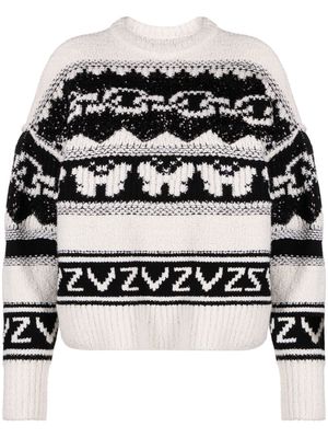 Zadig&Voltaire intarsia-knit jumper - Neutrals