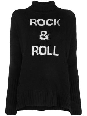 Zadig&Voltaire intarsia-knit merino wool jumper - Black