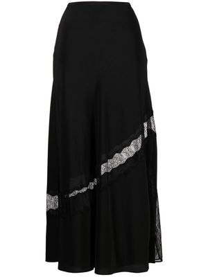 Zadig&Voltaire Jayal silk midi skirt - Black