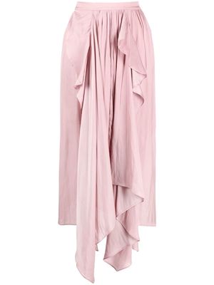 Zadig&Voltaire Jeb asymmetric draped skirt - Pink