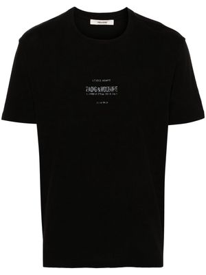 Zadig&Voltaire Jetty cotton-blend T-shirt - Black