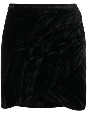 Zadig&Voltaire Judelle crushed velvet miniskirt - Black