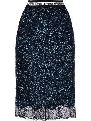 Zadig&Voltaire Justicia sequinned pencil skirt - Blue