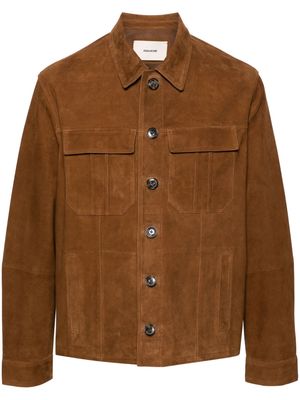 Zadig&Voltaire Kuba suede shirt jacket - Brown