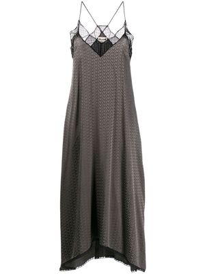 Zadig&Voltaire lace-detail dress - Grey