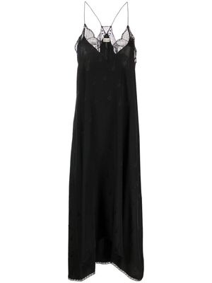 Zadig&Voltaire lace-detail sleeveless midi dress - Black