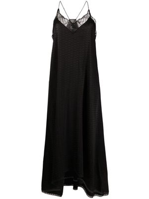 Zadig&Voltaire lace-trim slip midi dress - Black