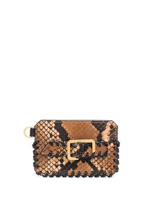 Zadig&Voltaire Le Cecilia snakeskin-print wallet - Black