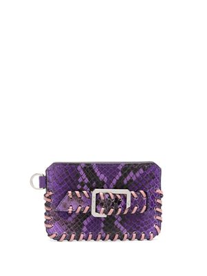 Zadig&Voltaire Le Cecilia snakeskin-print wallet - Purple