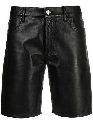 Zadig&Voltaire leather bermuda shorts - Black