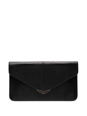 Zadig&Voltaire leather clutch bag - Black