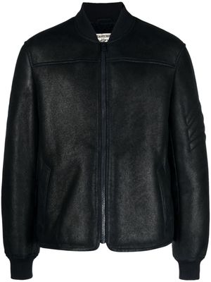 Zadig&Voltaire Leo Shearling Used leather jacket - Blue