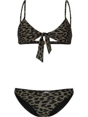 Zadig&Voltaire leopard-print bikini set - Green