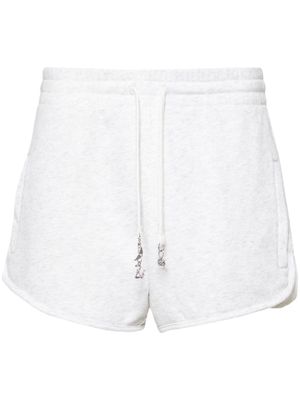 Zadig&Voltaire logo-charm cotton mini shorts - Grey