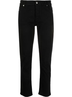 Zadig&Voltaire logo-patch cropped jeans - Black