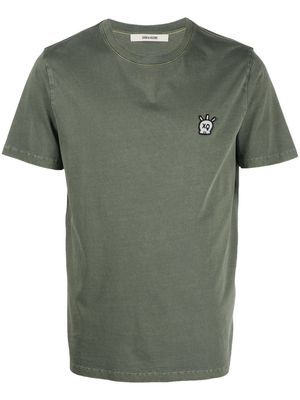Zadig&Voltaire logo-patch short-sleeve T-shirt - Green