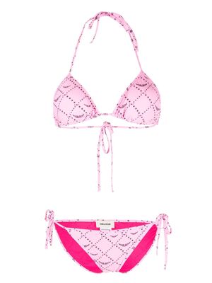 Zadig&Voltaire logo-print bikini set - Pink
