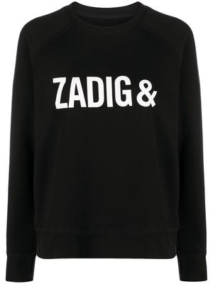 Zadig&Voltaire logo-print crew-neck sweatshirt - Black