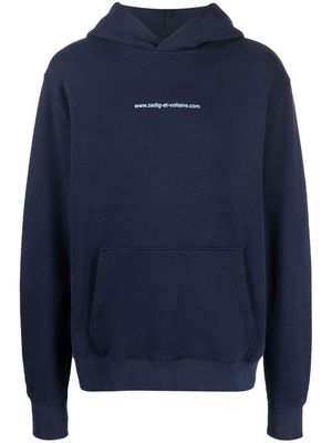Zadig&Voltaire logo-print hoodie - Blue
