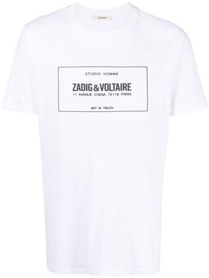 Zadig&Voltaire logo-print organic cotton T-shirt - White